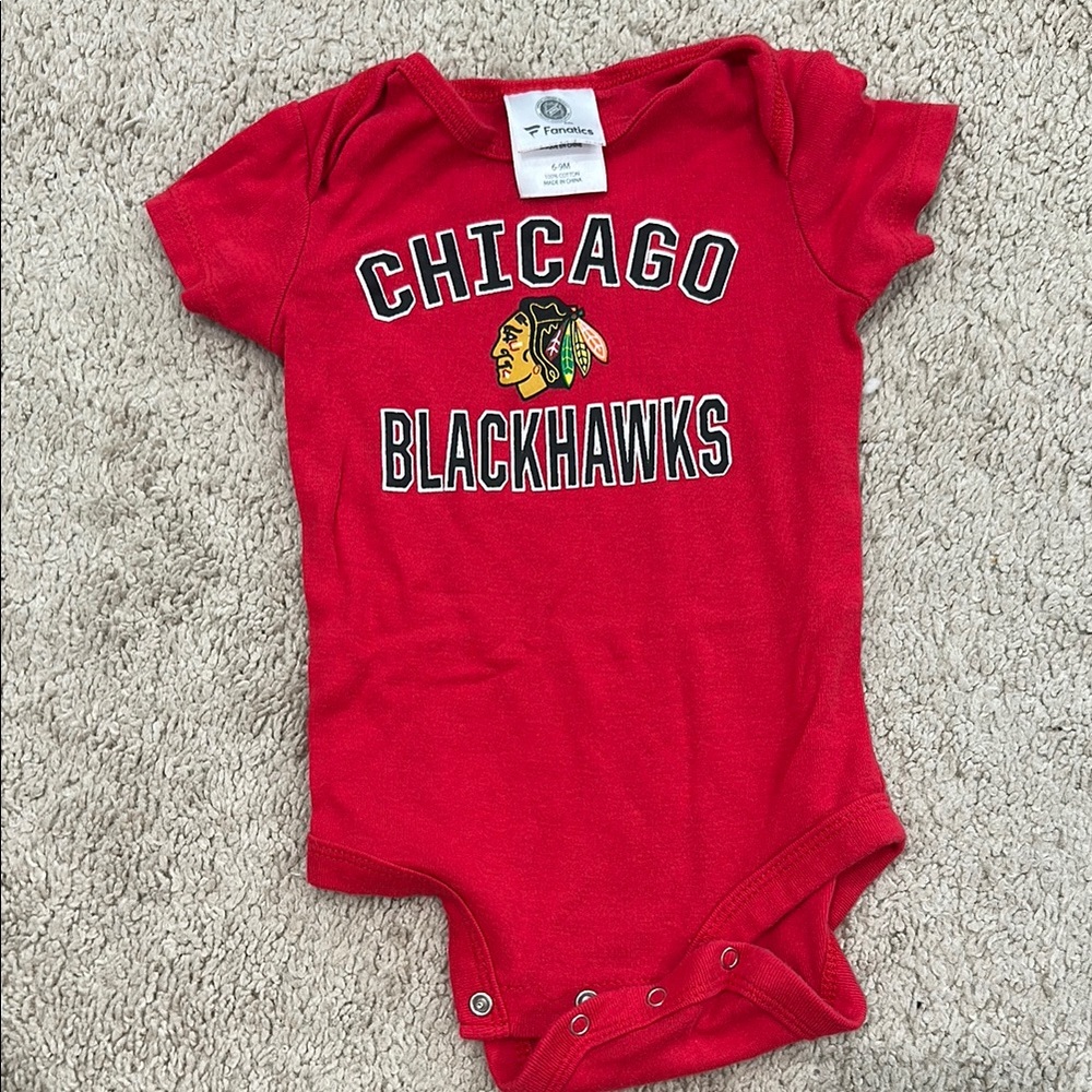 Reebok Red Chicago Blackhawks Infant Onesie